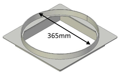Flue Gather, Straight - 1050 Extra - CVJMCBFG1050
