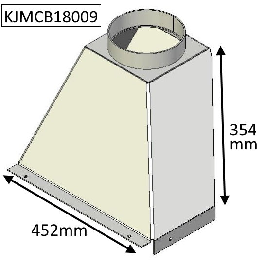 Flue Gather - Staggered - 18" Standard - CVJMCBFG0018S