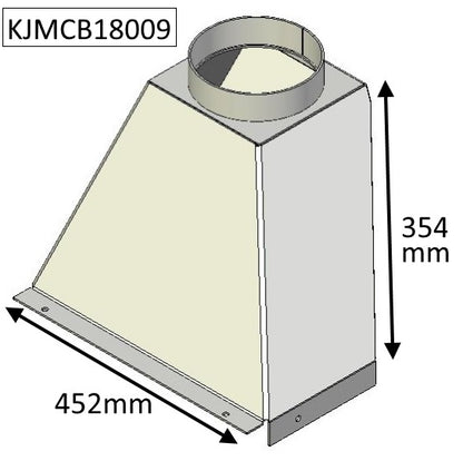 Flue Gather - Staggered - 18" Standard - CVJMCBFG0018S