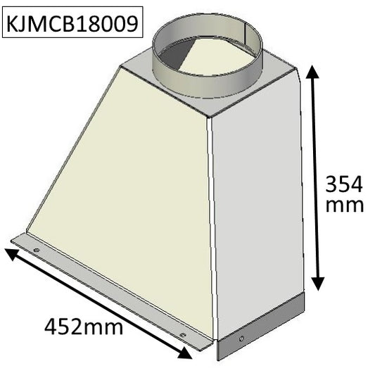 Flue Gather - Staggered - 18" Standard - CVJMCBFG0018S