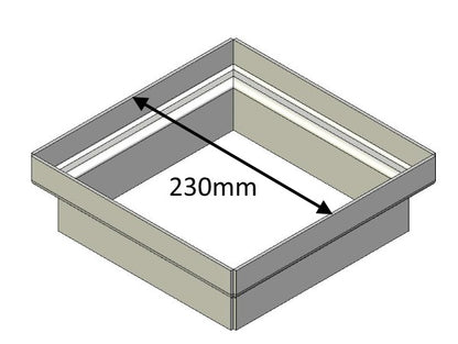 Flue Gather Adapter - 230mm Square - CVJMCBGA0500A