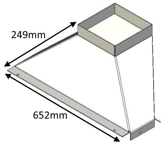 Flue Gather, Staggered - 600 Universal and Low - CVJMCBFG0600S