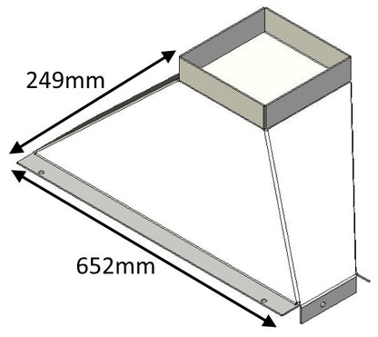 Flue Gather, Staggered - 600 Universal and Low - CVJMCBFG0600S