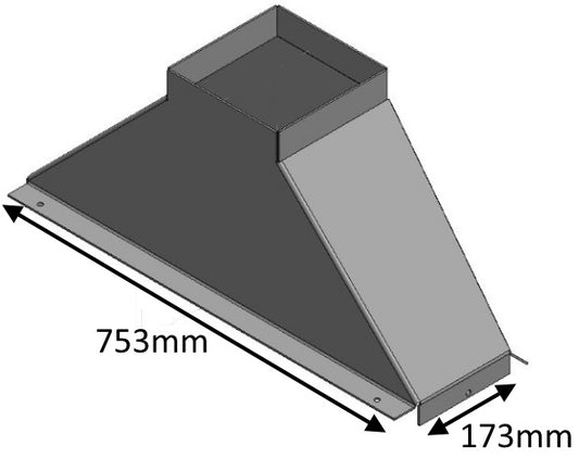 Flue Gather, Straight - 700 Extra - CVJMCBFG0700E