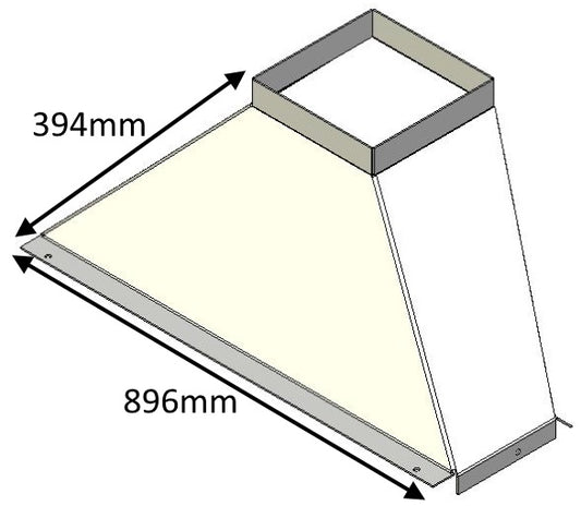 Flue Gather, Staggered - 850 Extra - CVJMCBFG0850S