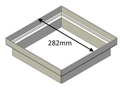 Flue Gather Adapter - 280mm Square - CVJMCBGA0850A