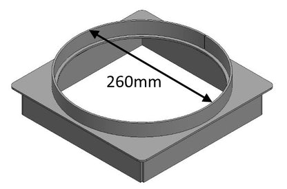 Flue Gather, Staggered - 850 Extra - CVJMCBFG0850S