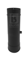 Pellet Pipe Adjustable 355-525mm Matt Black