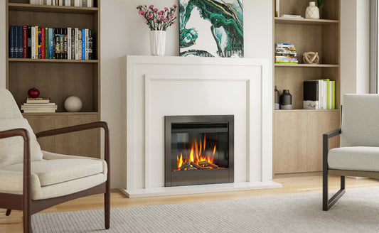 Electric Aurora 24" Fire - Black with Exclusive Log Set