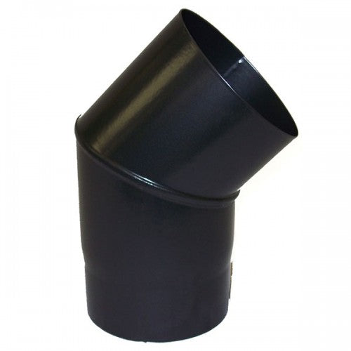 Vitreous Enamel Stove Pipe 45 Degree Bend Black