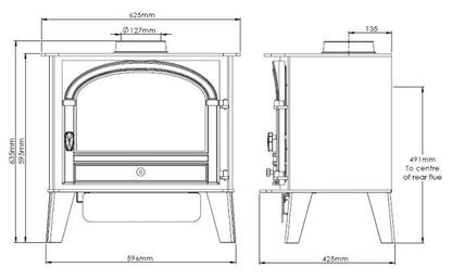 Consort 7 Natural Gas (Single Door)