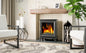 Electric Elmwood Cast Iron Stove with deluxe Logs
