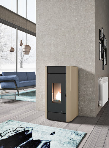 The Lisa compact Pellet Boiler Stove