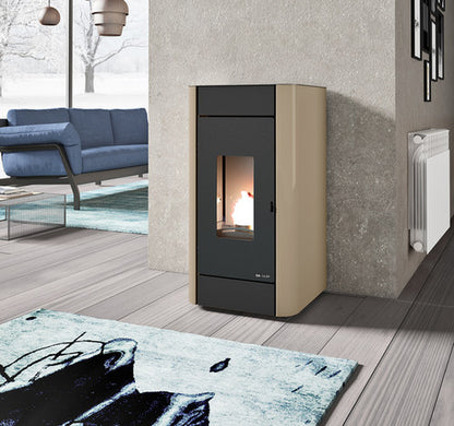 The Lisa compact Pellet Boiler Stove