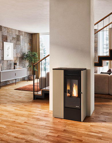 8kw Eva Calor Vanessa Ducted Slim Pellet Stove