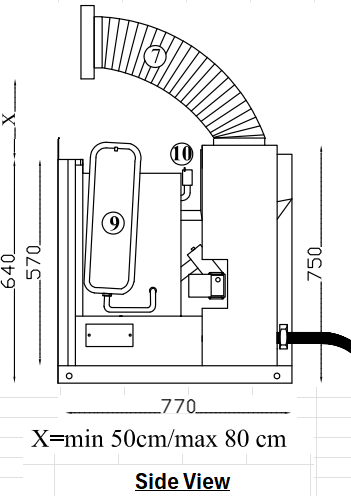 18kw Plasma 20 Inset Pellet Boiler