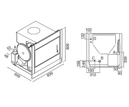 22kw Saturno Inset Pellet Boiler