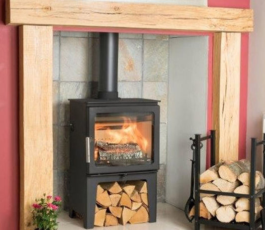Town &amp;amp; Country Pickering ECO Smoke Control Woodburning Stove with Log Store