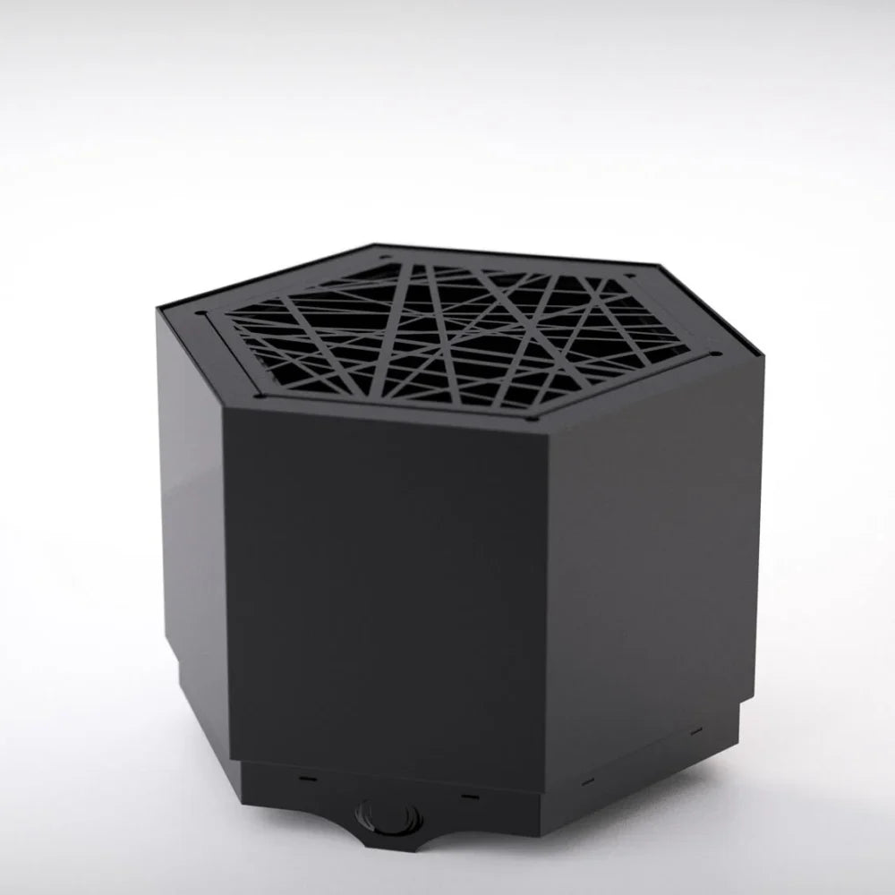 Pollen Hex Smokeless Fire Pit - Black