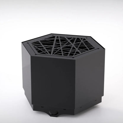 Pollen Hex Smokeless Fire Pit - Black