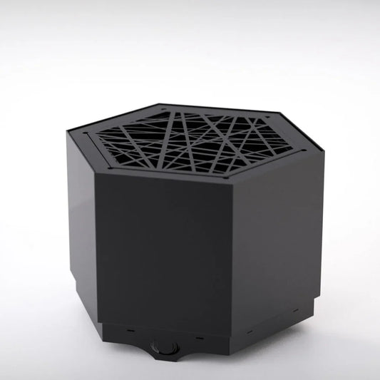 Pollen Hex Smokeless Fire Pit - Black