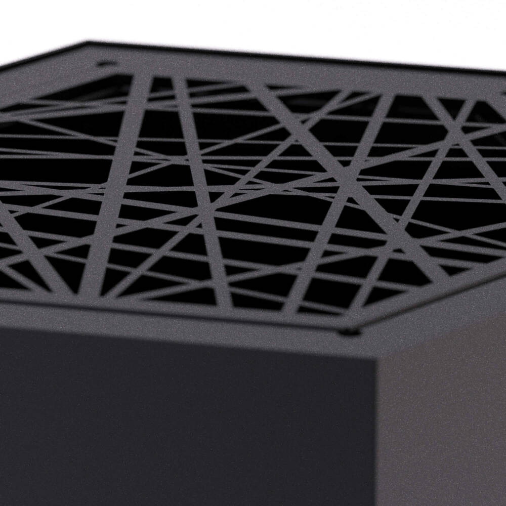 Pollen Hex Smokeless Fire Pit - Black