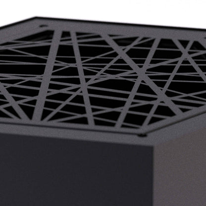 Pollen Hex Smokeless Fire Pit - Black