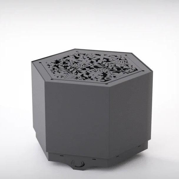 Pollen Hex Smokeless Fire Pit - Slate Grey