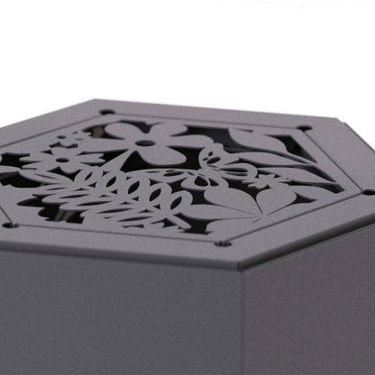 Pollen Hex Smokeless Fire Pit - Slate Grey
