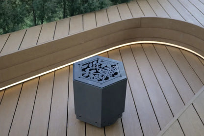 Pollen Hex Smokeless Fire Pit - Slate Grey