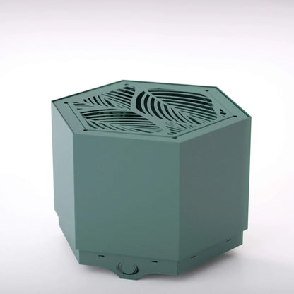 Pollen Hex Smokeless Fire Pit - Spruce Green