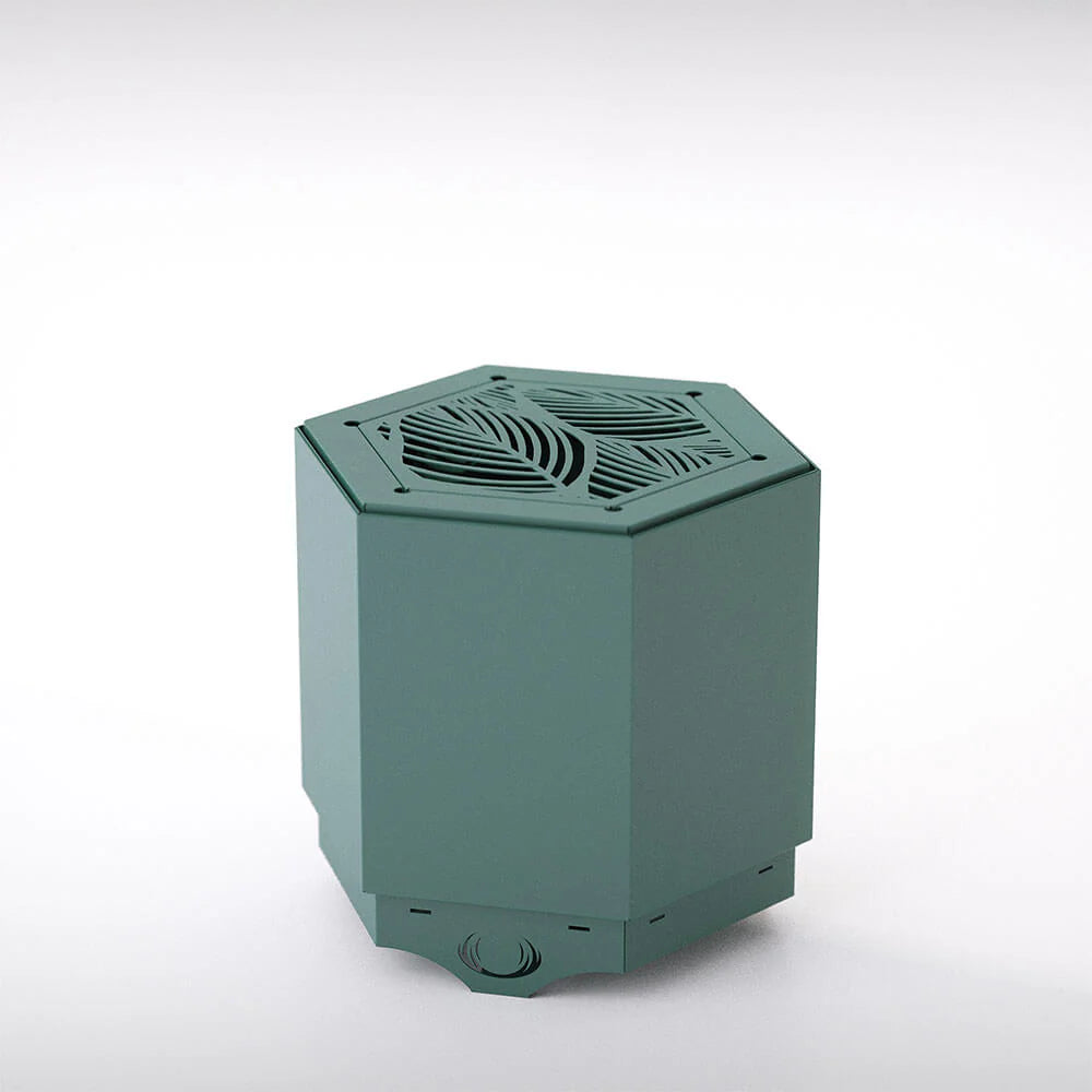 Pollen Hex Smokeless Fire Pit - Spruce Green