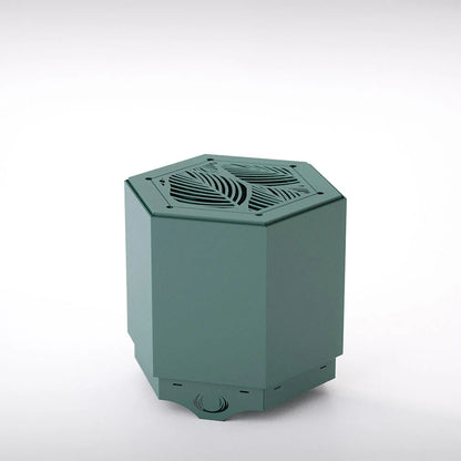 Pollen Hex Smokeless Fire Pit - Spruce Green