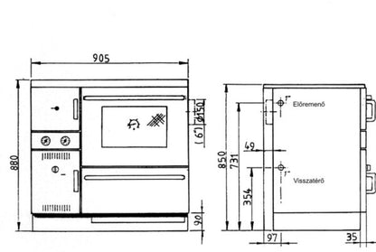 Wamsler 900 Series (K148CL) Central Heating Cooker (Blue)