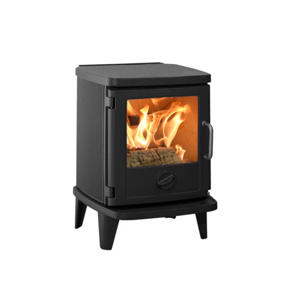Morso 3116 Badger Wood Stove (Ribbed Sides - 150mm Legs)