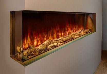 Hunter Electric Fire 50" with Real Log Bed - EF50