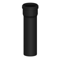 Pellet 80mm Flue Pipe Matt (Single wall)